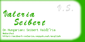 valeria seibert business card